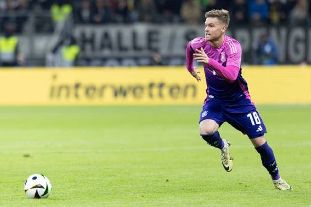 Germany Netherlands, Test match Maximilian Mittelstädt Germany, 18 Soccer international match between Germany and the Netherlands on March 26, 2024 at Deutsche Bank Park in Frankfurt am Main , Frankfurt am Main Hessen Germany Deutsche Bank Park