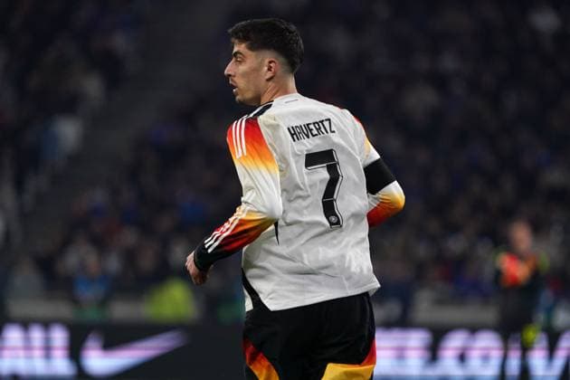 Football, friendly match, international match, test match, France Germany, 23 03 2024, Groupama Stadium Lyon Kai Havertz Germany, action, single image