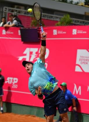 Dominik Koepfer Germany loses in round 1 at the Estoril Open Estoril Open, Portugal, April 3, 2024 Tennis player Dominik Koepfer, Germany, loses in his first round match on the ATP Tour at the Estoril Open in Portugal to Spanish qualifier Pablo Llamas Ruiz Estoril Estoril Tennis Club Lisbon Portugal