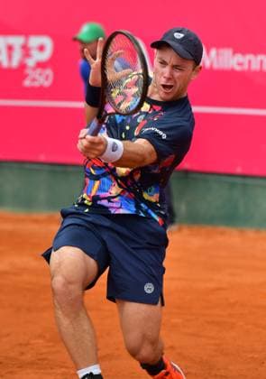 Dominik Koepfer Germany loses in round 1 at the Estoril Open Estoril Open, Portugal, April 3, 2024 Tennis player Dominik Koepfer, Germany, loses in his first round match on the ATP Tour at the Estoril Open in Portugal to Spanish qualifier Pablo Llamas Ruiz Estoril Estoril Tennis Club Lisbon Portugal