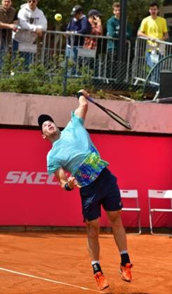 Dominik Koepfer Germany loses in round 1 at the Estoril Open Estoril Open, Portugal, April 3, 2024 Tennis player Dominik Koepfer, Germany, loses in his first round match on the ATP Tour at the Estoril Open in Portugal to Spanish qualifier Pablo Llamas Ruiz Estoril Estoril Tennis Club Lisbon Portugal