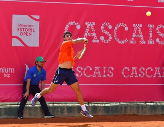 Pablo Llamas Ruiz Spain advances to the round of 16 at the Estoril Open Estoril Open, Portugal, April 3, 2024 Pablo Llamas Ruiz of Spain advances to the round of 16 at the Estoril Open with a win over German tennis ace Dominik Koepfer in Portugal Estoril Estoril Tennis Club Lisbon Portugal