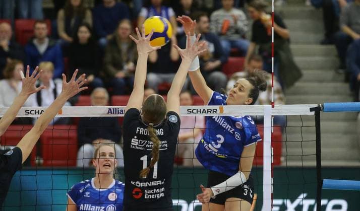 Volleyball, Women, VBL, PlayOffs, Allianz MTV Stuttgart - Dresdner SC