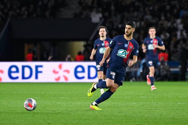 Asensio Marco ( 11 - PSG ) during the French Cup match between Paris Saint Germain and Stade Rennais at Parc des Princes on April 03, 2024 in Paris, France. ( Photo by federico pestellini panoramic ) - FOOTBALL : PSG vs Rennes - Coupe de France - 03 04 2024 FedericoPestellini Panoramic 