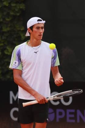 Mexico City Open - Day 4 Apr 3, 2024, Mexico City, Mexico: James Trotter (JPN) serves to Thiago Tirante (ARG) and Nicolas Mejia (COL) during the Day 4 of the Mexico City Open doubles match at Deportivo Chapultepec. on Apr 3, 2024, Mexico City, Mexico. (Photo by Carlos Santiago Eyepix Group) Copyright: xCarlosxSantiago xEyepixxGroupx CS_03042024_116386