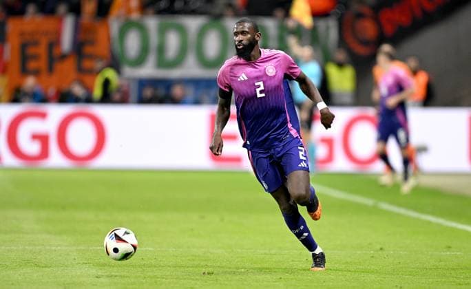 FOOTBALL INTERNATIONAL Test match in Frankfurt Germany Netherlands 26 03 2023 Antonio Ruediger Germany on the ball