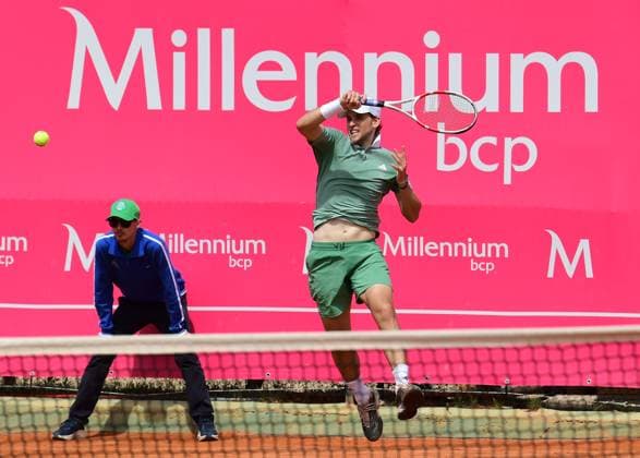 Dominic Thiem, Austria, loses in the round of 16 of the Estoril Open Estoril Open, Portugal, April 4, 2024 Dominic Thiem, Austria, loses in the round of 16 of the Estoril Open to Frenchman Richard Gasquet not pictured 4 6 and 6 7 Estoril Estoril Tennis Club Lisbon Portugal