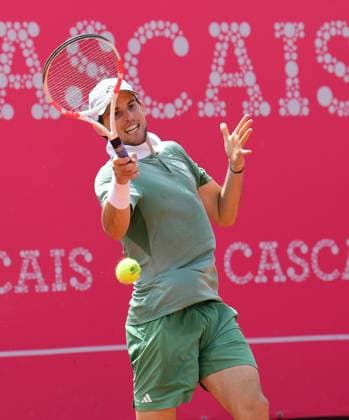 Dominic Thiem, Austria, loses in the round of 16 of the Estoril Open Estoril Open, Portugal, April 4, 2024 Dominic Thiem, Austria, loses in the round of 16 of the Estoril Open to Frenchman Richard Gasquet not pictured 4 6 and 6 7 Estoril Estoril Tennis Club Lisbon Portugal