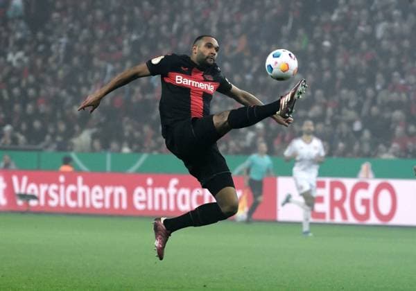 Jonathan Tah Bayer 04 Leverkusen 03 04 2024, DFB Pokal 2023 2024, semi-final, Bayer 04 Leverkusen Fortuna Düsseldorf 4 0 Leverkusen BayArena Nordrhein Westfalen Germany Team2
