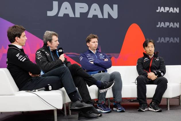 FAMIN Bruno (fra), Team Principal of Alpine F1 Team, portrait, conference de presse, press conference, PK, Pressekonferenz during the Formula 1 MSC Cruises Japanese Grand Prix 2024, 4th round of the 2024 Formula One World Championship, WM, Weltmeisterschaft from April 5 to 7, 2024 on the Suzuka International Racing Course, in Suzuka, Japan - F1 - JAPANESE GRAND PRIX 2024 DPPI Panoramic 240405_R04_GIAPPONE__LF_6161