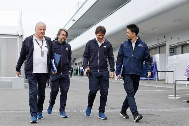 BAUER Jo, FIA Formula One Technical Delegate, portrait, and Manuel Leal , Jonas Candido ,Tomohiro Itano during the Formula 1 MSC Cruises Japanese Grand Prix 2024, 4th round of the 2024 Formula One World Championship, WM, Weltmeisterschaft from April 5 to 7, 2024 on the Suzuka International Racing Course, in Suzuka, Japan - F1 - JAPANESE GRAND PRIX 2024 DPPI Panoramic 240405_R04_GIAPPONE__LF33326