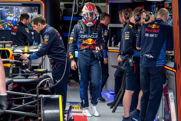 Japanese Grand Prix - Practice - Suzuka International Racing Course SUZUKA INTERNATIONAL RACING COURSE, JAPAN - APRIL 05: Max Verstappen, Red Bull Racing RB19 during the Japanese Grand Prix at Suzuka International Racing Course on Friday April 05, 2024 in Suzuka, Japan. (Photo by Michael Potts BSR Agency) Content not available for redistribution in The Netherlands directly or indirectly through any third parties. Copyright: xBSRxAgencyx