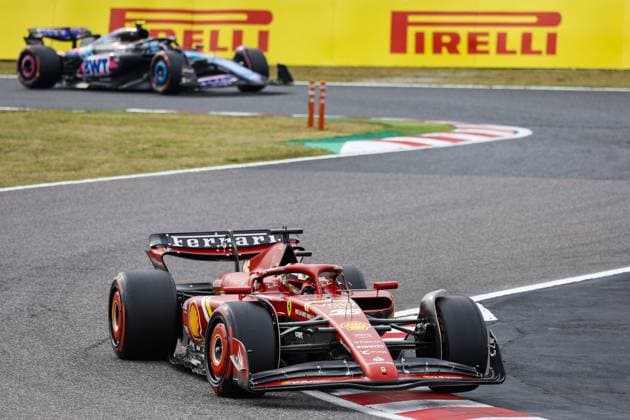 LECLERC Charles (mco), Scuderia Ferrari SF-24, portrait during the Formula 1 MSC Cruises Japanese Grand Prix 2024, 4th round of the 2024 Formula One World Championship, WM, Weltmeisterschaft from April 5 to 7, 2024 on the Suzuka International Racing Course, in Suzuka, Japan - F1 - JAPANESE GRAND PRIX 2024 DPPI Panoramic  240406_R04_GIAPPONE__LF34781
