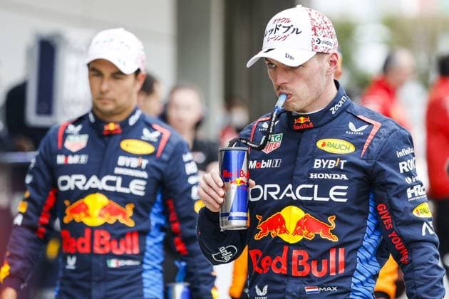 VERSTAPPEN Max (ned), Red Bull Racing RB20, portrait and NORRIS Lando (gbr), McLaren F1 Team MCL38, portrait during the Formula 1 MSC Cruises Japanese Grand Prix 2024, 4th round of the 2024 Formula One World Championship, WM, Weltmeisterschaft from April 5 to 7, 2024 on the Suzuka International Racing Course, in Suzuka, Japan - F1 - JAPANESE GRAND PRIX 2024 DPPI Panoramic  240406_R04_GIAPPONE__LF35191