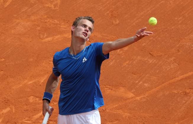 ROLEX MONTE-CARLO MASTERS PHOTOPQR NICE MATIN Jean François Ottonello ; Roquebrune-Cap-Martin ; 06 04 2024 ; ROLEX MONTE-CARLO MASTERS - QUALIFICATIONS - LUCA VAN ASSCHE Roquebrune-Cap-Martin France  Copyright: xPHOTOPQR NICExMATIN MAXPPPxJeanxFrançoisxOttonellox 20240406NIM2874 20240406NIM2874