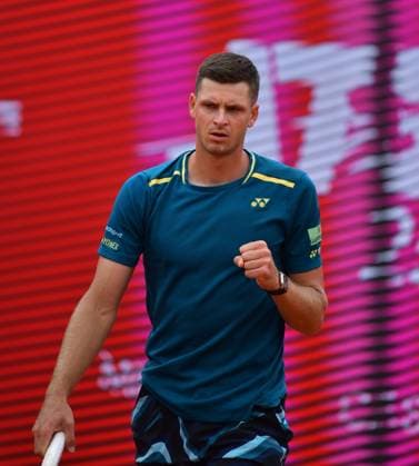 Hubert Hurkacz Poland reaches the final at the Estoril Open in Portugal Estoril Open, Portugal, April 6, 2024 Hubert Hurkacz Poland reaches the final of an international clay court tournament for the first time at the Estoril Open in Portugal with a 6 3, 3 6 and 6 3 win over Chiles Cristian Garin Estoril Estoril Tennis Club Lisbon Portugal