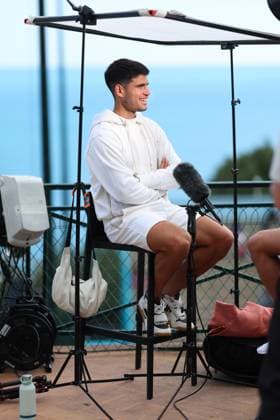 Carlos Alcaraz (Spa) TENNIS : Rolex Monte Carlo Masters - 06 04 2024 AntoineCouvercelle Panoramic 