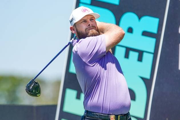 April 6, 2024, Doral, Florida, USA: Tyrrell Hatton of Legion XIII tees off the 3rd hole during the second round of LIV Golf Miami at Trump National Doral. Doral USA - ZUMAw109 20240406_fap_w109_012 Copyright: xDebbyxWongx