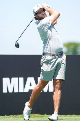 April 6, 2024, Doral, Florida, USA: Kalle Samooja of the Cleeks tees off the 3rd hole during the second round of LIV Golf Miami at Trump National Doral. Doral USA - ZUMAw109 20240406_fap_w109_008 Copyright: xDebbyxWongx