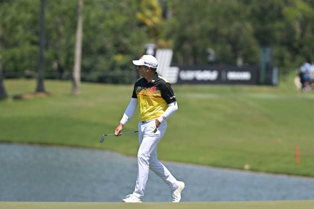 DORAL, FL - APRIL 06 Professional Golfer Sergio Garcia in action during LIV Golf Miami on April 6, 2024, at Trump National Doral Miami in Doral, FL. (Photo by Michele Eve Sandberg Icon Sportswire) GOLF: APR 06 LIV Golf League Miami EDITORIAL USE ONLY Icon240406353
