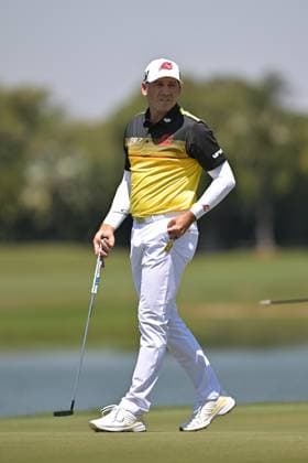 DORAL, FL - APRIL 06 Professional Golfer Sergio Garcia in action during LIV Golf Miami on April 6, 2024, at Trump National Doral Miami in Doral, FL. (Photo by Michele Eve Sandberg Icon Sportswire) GOLF: APR 06 LIV Golf League Miami EDITORIAL USE ONLY Icon240406354