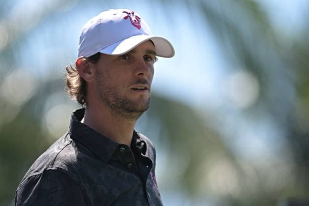 DORAL, FL - APRIL 06 Professional Golfer Thomas Pieters in action during LIV Golf Miami on April 6, 2024, at Trump National Doral Miami in Doral, FL. (Photo by Michele Eve Sandberg Icon Sportswire) GOLF: APR 06 LIV Golf League Miami EDITORIAL USE ONLY Icon24040639901