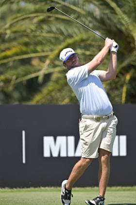 DORAL, FL - APRIL 06 Professional Golfer Taylor Gooch in action during LIV Golf Miami on April 6, 2024, at Trump National Doral Miami in Doral, FL. (Photo by Michele Eve Sandberg Icon Sportswire) GOLF: APR 06 LIV Golf League Miami EDITORIAL USE ONLY Icon24040638701