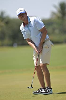 DORAL, FL - APRIL 06 Professional Golfer Talor Gooch in action during LIV Golf Miami on April 6, 2024, at Trump National Doral Miami in Doral, FL. (Photo by Michele Eve Sandberg Icon Sportswire) GOLF: APR 06 LIV Golf League Miami EDITORIAL USE ONLY Icon24040639401