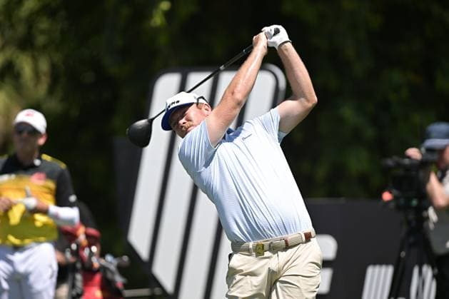 DORAL, FL - APRIL 06 Professional Golfer Talor Gooch in action during LIV Golf Miami on April 6, 2024, at Trump National Doral Miami in Doral, FL. (Photo by Michele Eve Sandberg Icon Sportswire) GOLF: APR 06 LIV Golf League Miami EDITORIAL USE ONLY Icon24040639601