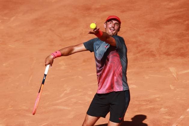 2024 Mexico City Open - Day 7 April 6, 2024, Mexico City, Mexico: Bernard Tomic of Australia serves to Thiago Tirante of Argentina during the Semifinals match of Mexico City Open at Deportivo Chapultepec. Thiago Tirante defeated Bernard Tomic 2 sets to 0. on April 6, 2024 in Mexico City, Mexico. (Photo by Carlos Santiago Eyepix Group) Copyright: xCarlosxSantiago xEyepixxGroupx CS_06042024_116593