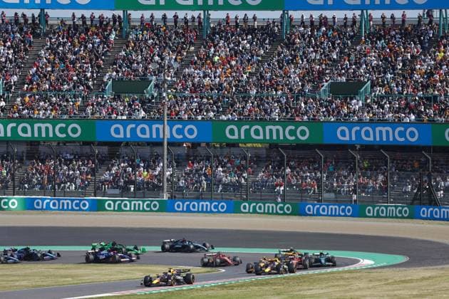 Start during the Formula 1 MSC Cruises Japanese Grand Prix 2024, 4th round of the 2024 Formula One World Championship, WM, Weltmeisterschaft from April 5 to 7, 2024 on the Suzuka International Racing Course, in Suzuka, Japan - F1 - JAPANESE GRAND PRIX 2024 DPPI Panoramic  240407_R04_GIAPPONE__LF35782
