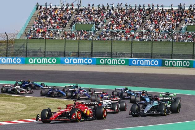 16 LECLERC Charles (mco), Scuderia Ferrari SF-24, action during the Formula 1 MSC Cruises Japanese Grand Prix 2024, 4th round of the 2024 Formula One World Championship, WM, Weltmeisterschaft from April 5 to 7, 2024 on the Suzuka International Racing Course, in Suzuka, Japan - F1 - JAPANESE GRAND PRIX 2024 DPPI Panoramic  240407_R04_GIAPPONE__LF35738