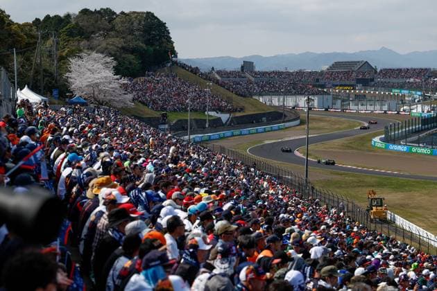 Ambience during the Formula 1 MSC Cruises Japanese Grand Prix 2024, 4th round of the 2024 Formula One World Championship, WM, Weltmeisterschaft from April 5 to 7, 2024 on the Suzuka International Racing Course, in Suzuka, Japan - F1 - JAPANESE GRAND PRIX 2024 DPPI Panoramic  F12024GP04JAP_JK327069