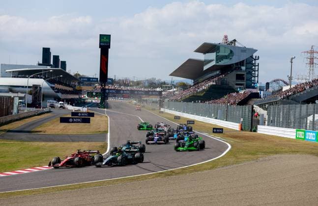Start during the Formula 1 MSC Cruises Japanese Grand Prix 2024, 4th round of the 2024 Formula One World Championship, WM, Weltmeisterschaft from April 5 to 7, 2024 on the Suzuka International Racing Course, in Suzuka, Japan - F1 - JAPANESE GRAND PRIX 2024 DPPI Panoramic  F12024GP04JAP_JK328945
