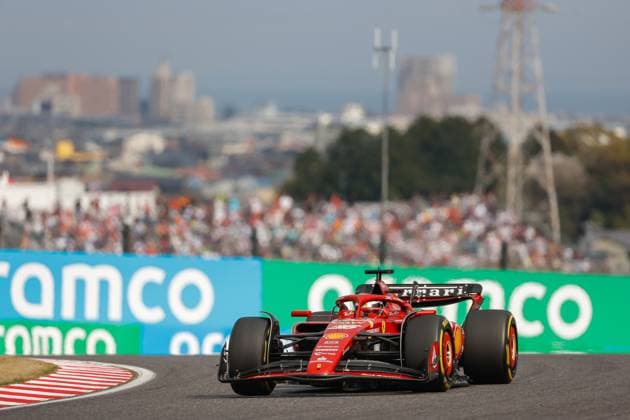 16 LECLERC Charles (mco), Scuderia Ferrari SF-24, action during the Formula 1 MSC Cruises Japanese Grand Prix 2024, 4th round of the 2024 Formula One World Championship, WM, Weltmeisterschaft from April 5 to 7, 2024 on the Suzuka International Racing Course, in Suzuka, Japan - F1 - JAPANESE GRAND PRIX 2024 DPPI Panoramic  240407_R04_GIAPPONE__LF_6793