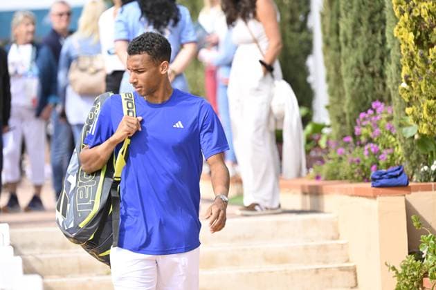FÃ lix Auger-Aliassime (CAN) TENNIS : Rolex Monte Carlo 2024 - Monte Carlo - 07 04 2024 Panoramic Panoramic
