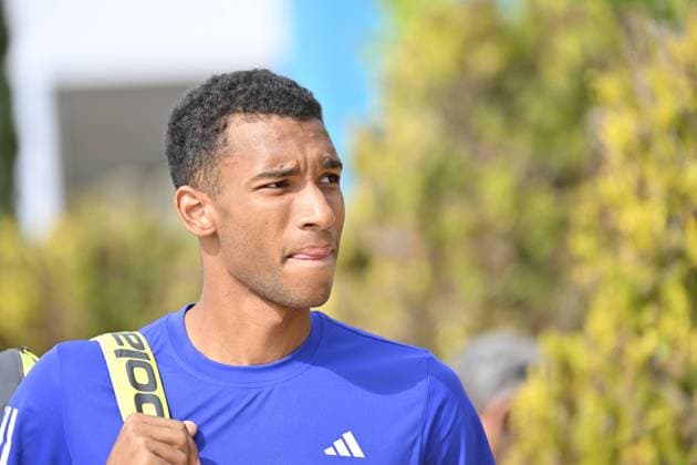 FÃ lix Auger-Aliassime (CAN) TENNIS : Rolex Monte Carlo 2024 - Monte Carlo - 07 04 2024 Panoramic Panoramic