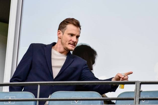 Praesident Marcell Jansen ( HSV ) Deutschland , Hamburg Volksparkstadion , Fussball , Bundesliga , 2. Fussball Bundesliga , Hamburger SV - 1 FC Kaiserslautern *** President Marcell Jansen HSV Germany , Hamburg Volksparkstadion , Soccer , Bundesliga , 2 Soccer Bundesliga , Hamburger SV 1 FC Kaiserslautern
