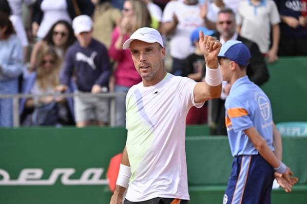 Tennis - Rolex Monte Carlo 2024 - ATP, Tennis Herren - Bautista Agut - Espagne TENNIS - Rolex Monte Carlo 2024 - MC - 01 04 2024 ChrysleneCaillaud Panoramic 