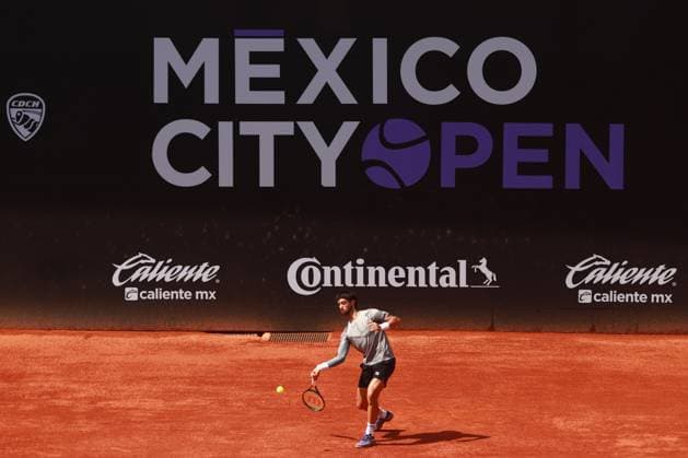 2024 Mexico City Open - Final Day April 7, 2024, Mexico City, Mexico: Thiago Tirante of Argentina plays forehand during the Men s Singles Final match against Alexis Galarneau of Canada during the Mexico City Open at Deportivo Chapultepec. Thiago Tirante defeated Alexis Galarneau 2 sets to 0. on April 7, 2024 in Mexico City, Mexico. (Photo by Carlos Santiago Eyepix Group) Copyright: xCarlosxSantiago xEyepixxGroupx CS_07042024_116700