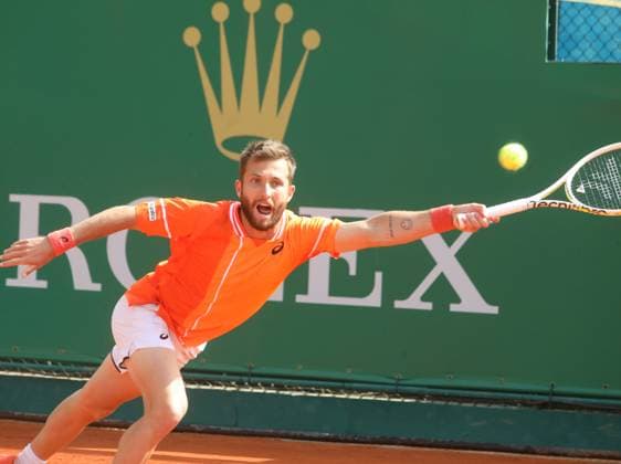 Monte-Carlo Rolex Master Tennis PHOTOPQR NICE MATIN Cyril Dodergny ; Roquebrune-cap-martin ; 08 04 2024 ; Roquebrune-cap-martin le 08 04 2024 - Monte-Carlo Country Club - Monte-Carlo Rolex Master 1000 Tennis - 1er tour - Le francais corentin MOUTET Roquebrune-cap-martin France Copyright: xPHOTOPQR NICExMATIN MAXPPPxCyrilxDodergnyx 20240408NIM6767 20240408NIM6767