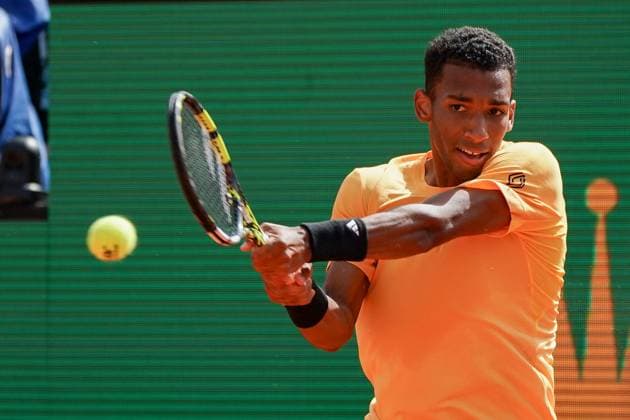 Felix Auger-Aliassime (Canada) TENNIS : Monaco Rolex Master 1000 - 1er tour - Monaco - 08 04 2024 NorbertScanella Panoramic 
