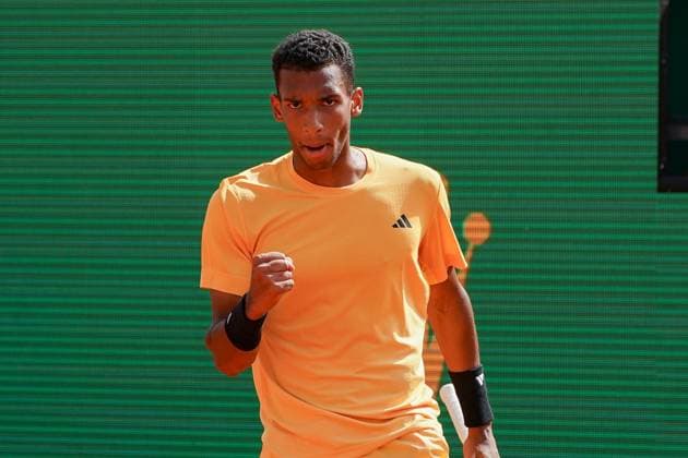 Felix Auger-Aliassime (Canada) TENNIS : Monaco Rolex Master 1000 - 1er tour - Monaco - 08 04 2024 NorbertScanella Panoramic 