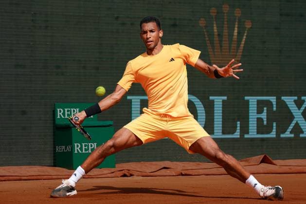 Felix Auger-Aliassime (Canada) TENNIS : Monaco Rolex Master 1000 - 1er tour - Monaco - 08 04 2024 NorbertScanella Panoramic