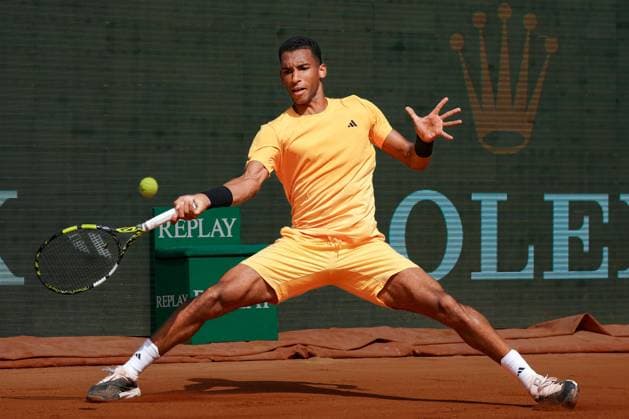 Felix Auger-Aliassime (Canada) TENNIS : Monaco Rolex Master 1000 - 1er tour - Monaco - 08 04 2024 NorbertScanella Panoramic 