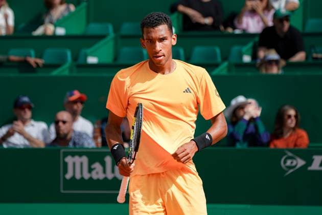 Felix Auger-Aliassime (Canada) TENNIS : Monaco Rolex Master 1000 - 1er tour - Monaco - 08 04 2024 NorbertScanella Panoramic
