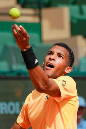 Felix Auger-Aliassime (Canada) TENNIS : Monaco Rolex Master 1000 - 1er tour - Monaco - 08 04 2024 NorbertScanella Panoramic