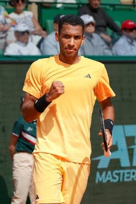 Felix Auger-Aliassime (Canada) TENNIS : Monaco Rolex Master 1000 - 1er tour - Monaco - 08 04 2024 NorbertScanella Panoramic 