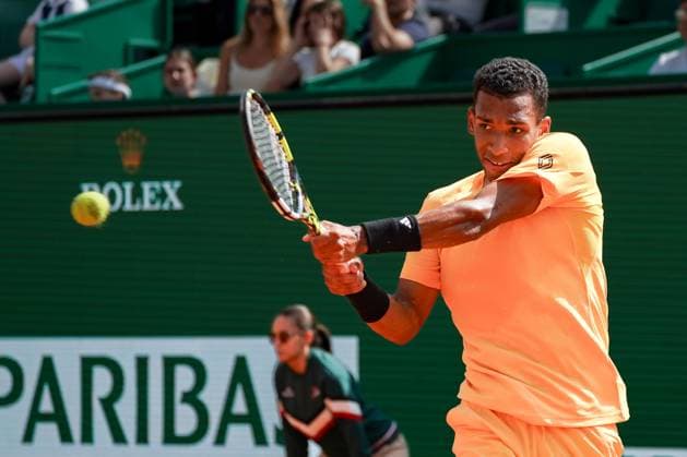 Felix Auger-Aliassime (Canada) TENNIS : Monaco Rolex Master 1000 - 1er tour - Monaco - 08 04 2024 NorbertScanella Panoramic