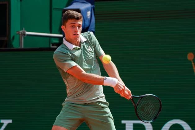 Luca Nardi (Italie) TENNIS : Monaco Rolex Master 1000 - 1er tour - Monaco - 08 04 2024 NorbertScanella Panoramic